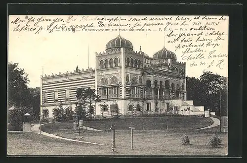 AK Paris, L`Observatoire du Parc Montsouris