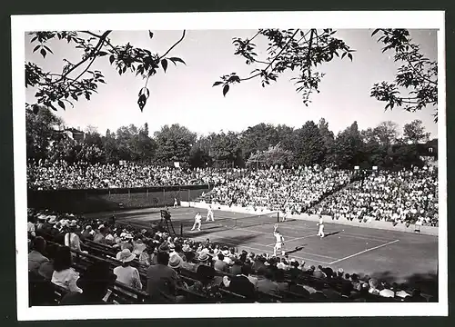 Fotografie Ansicht Berlin-Grunewald, Tennisdoppel Henkel-Göpfert vs Puncec-Pallada