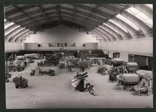 Fotografie Aufbau der Grünen Woche 1939, Landmaschinen-Ausstellung