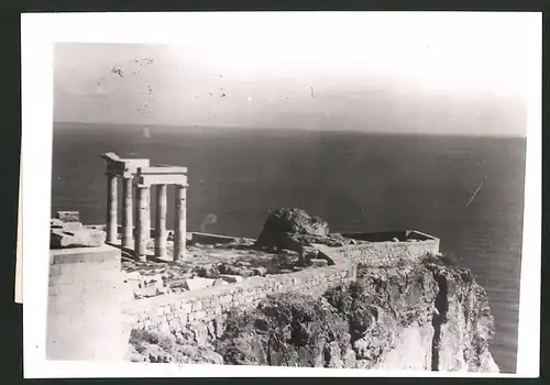Fotografie Ansicht Lindos, Ruinen der Akropolis