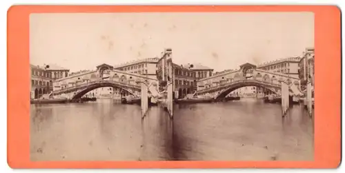 Fotografie Ansicht Venedig, Ansicht der Rialtobrücke