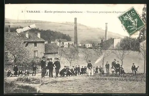 AK Tarare, École primaire supérieure, Travaux pratiques d`Agriculture