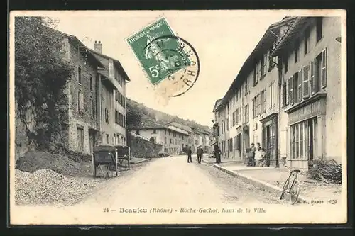 AK Beaujeu, Roche-Gachot, haut de la Ville, Restaurant Briday