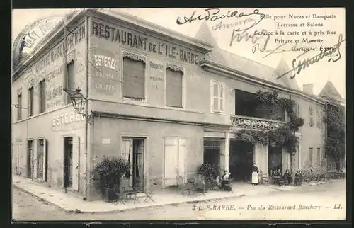 AK Ile-Barbe, Vue du Restaurant Bouchery