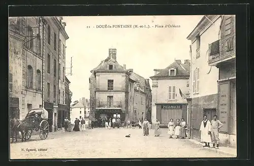 AK Doué-la-Fontaine, Place d`Orléans