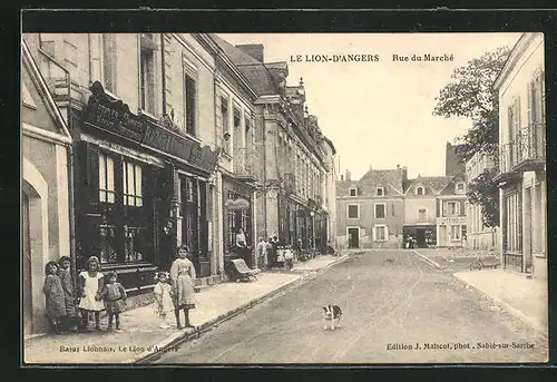 AK Le Lion-D`Angers, Rue du Marché