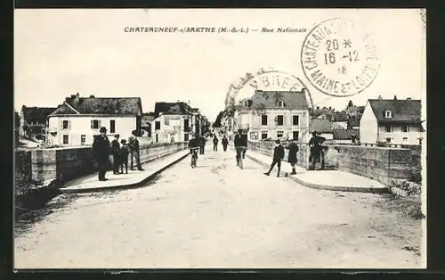 AK Chateauneuf-sur-Sarthe, Rue Nationale