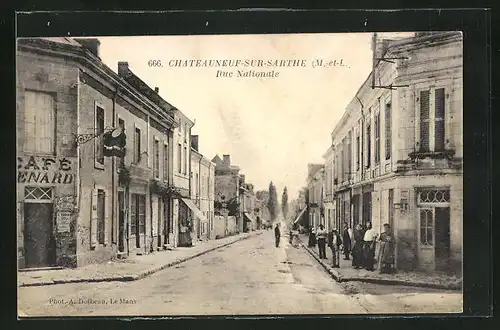 AK Chateauneuf-sur-Sarthe, Rue Nationale
