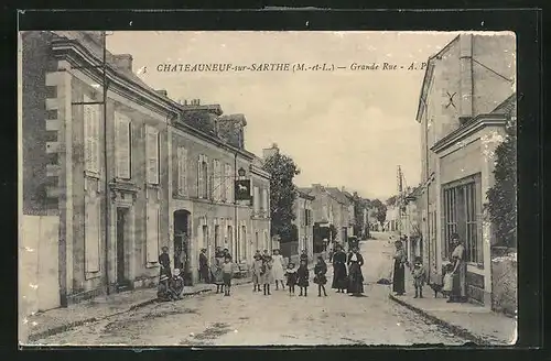 AK Chateauneuf-sur-Sarthe, Grande Rue