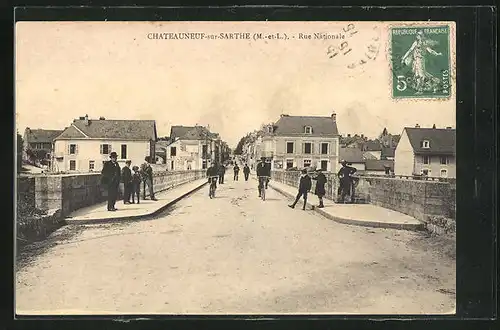 AK Chateauneuf-sur-Sarthe, Rue Nationale