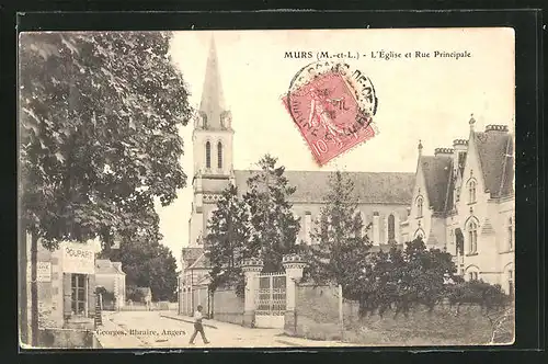 AK Murs, L'Eglise et Rue Principale