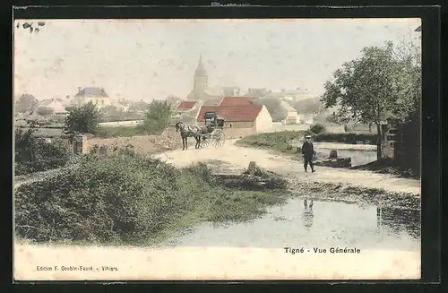 AK Tigné, Vue Generale, l'Eglise