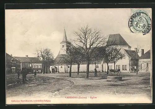 AK Varennes, Eglise, Brunnen