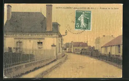 AK Saint-Clement-des-Levees, Avenue de la Gare