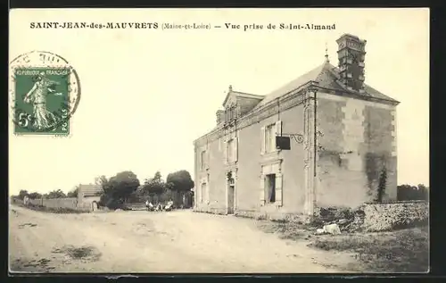 AK Saint-Jean-des-Mauvrets, Vue prise de Saint-Almand