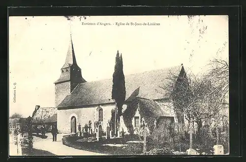 AK Angers, Eglise de St-Jean-de-Linières