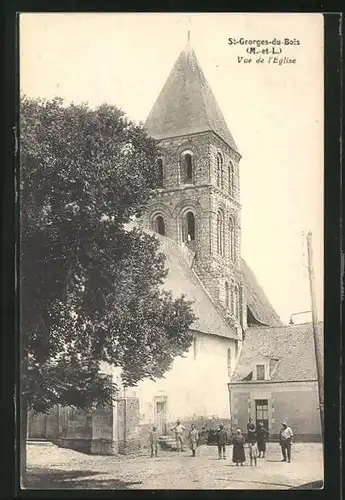 AK Saint-Georges-du-Bois, Vue de l'Eglise
