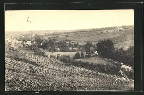AK Saint-Lambert-su-Lattay, Les Bonnes-Blanches et le Layon, vue des Coteaux