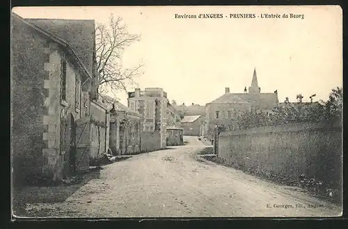 AK Pruniers, L`Entrèe du Bourg, Strassenpartie