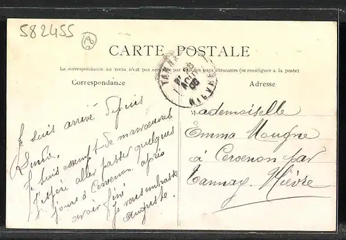 AK Cosne, Crue de la Loire, 29 Nov. 1907 - La TRaversée de l`ile