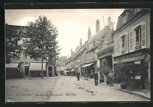 AK Cosne, La Rue du Commerce