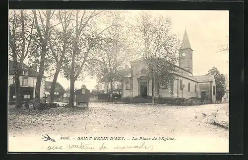 AK Saint-Benin-D`Azy, La Place de l`Èglise