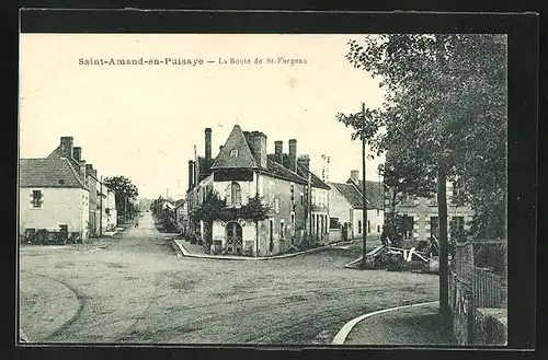 AK Saint-Amand-en-Puisaye, La Route de St-Fargeau