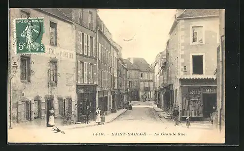 AK Saint-Saulge, la Grande Rue