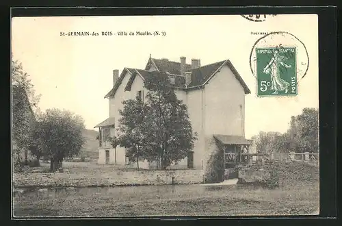AK Saint-Germain-des-Bois, Villa du Moulin
