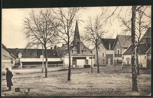 AK Lucenay-les-Aix, Entrée de la Ville