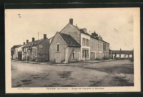 AK Parigny-les-Vaux, Route de Pougues à Guérigny
