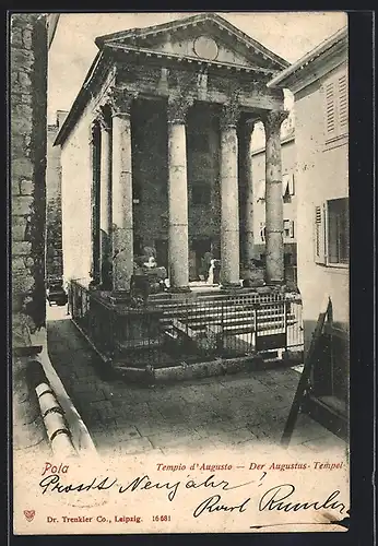 AK Pola, Am Augustus-Tempel