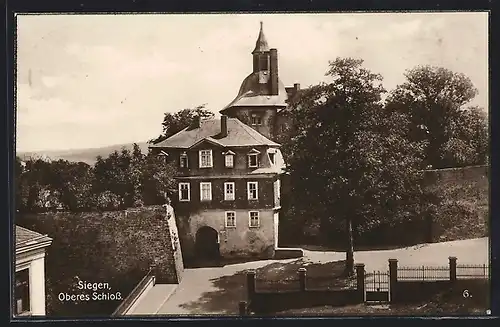 AK Siegen, Blick auf das Obere Schloss