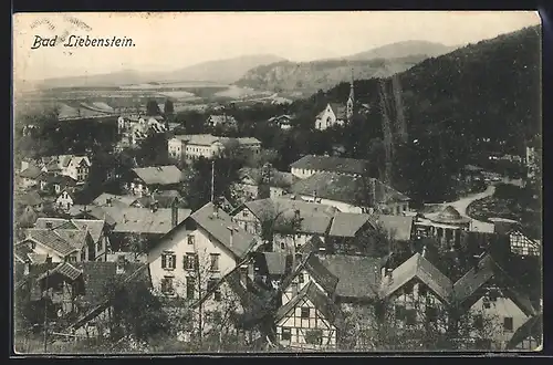 AK Bad Liebenstein, Teilansicht mit Fernblick