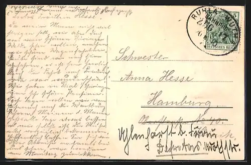 AK Bad Liebenstein, Teilansicht mit Fernblick