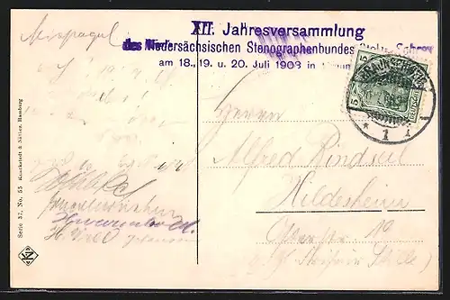 AK Braunschweig, Burgplatz mit Kirche