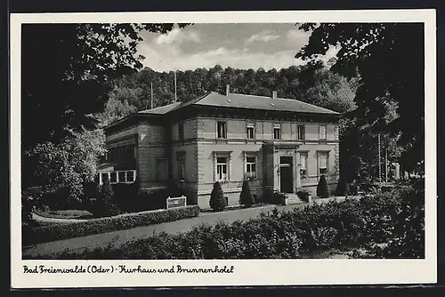 AK Bad Freienwalde /Oder, Kurhaus und Brunnenhotel