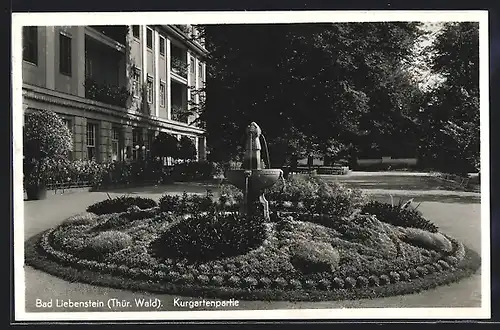 AK Bad Liebenstein im Thüringer Wald, Kurgartenpartie