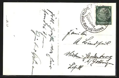 AK Bad Liebenstein im Thüringer Wald, Kurgartenpartie