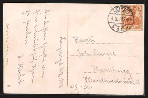 AK Leipzig, Petersstrasse während der Leipziger Messe