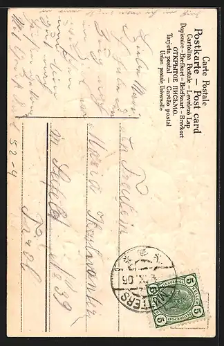 AK Allegorie von Glaube als junge Mädchen in Blumen