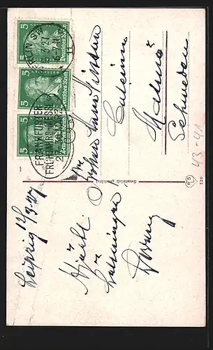 AK Leipzig, Peterstrasse zur Leipziger Messe