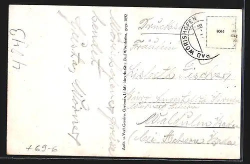 AK Bad Wörishofen, Wassertreten, Badekultur