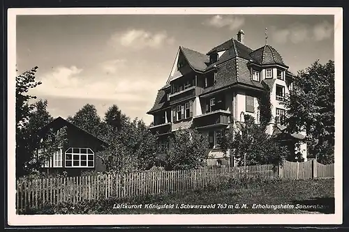 AK Königsfeld i. Schwarzwald, Erholungsheim Sonnenhaus