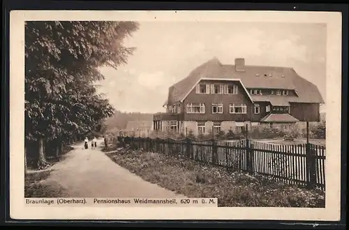 AK Braunlage /Oberharz, Pensionshaus Weidmannsheil