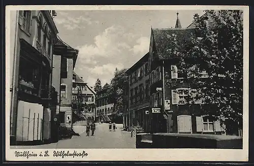AK Müllheim, Wilhelmstrasse