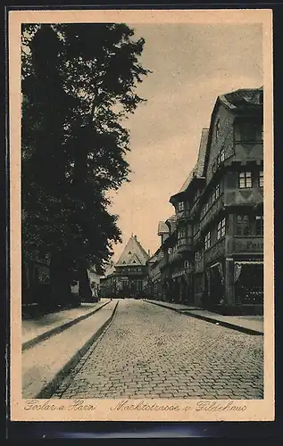 AK Goslar a. Harz, Marktstrasse und Gildehaus