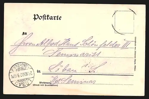 AK Zittau, Oberlausitzer Gewerbe- und Industrie-Ausstellung 1902, Willkommen-Pforte an der Bismarck-Allee