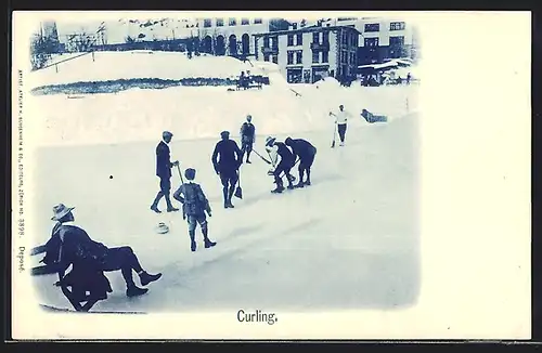 AK St. Moritz, Wintersportler beim Curling