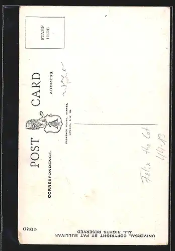 AK Felix the Cat, Now I know why I haven`t had any milk for three days, Besitzer hat Damenbesuch